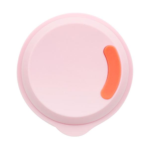 pink silicone baby teether and pacifier