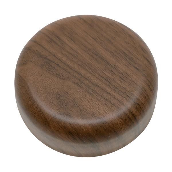 round wooden coaster