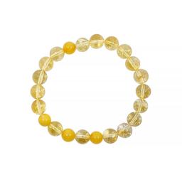 yellow calcite beads