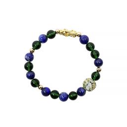 blue and gold bracelet