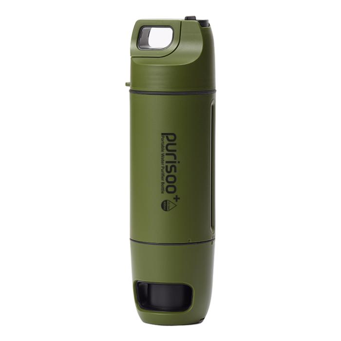 Purisoo Plus is a portable water purification bottle with upgraded usability in terms of pumping and drinking. The upgraded version comes with Modular Filters that allow you to choose and combine the filters you want, and thereby purify contaminated water water anytime anywhere.