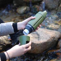 Purisoo Plus is a portable water purification bottle with upgraded usability in terms of pumping and drinking. The upgraded version comes with Modular Filters that allow you to choose and combine the filters you want, and thereby purify contaminated water water anytime anywhere.