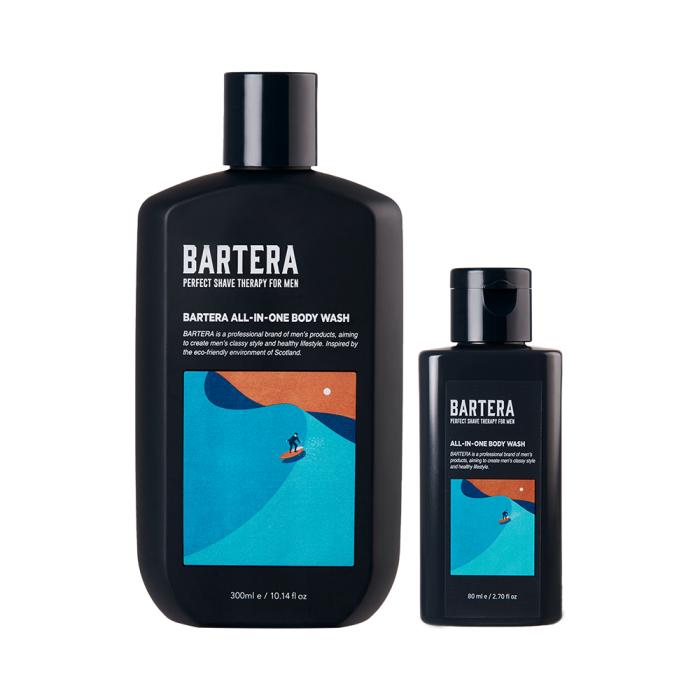 bartenera all-in-one body wash and body lotion