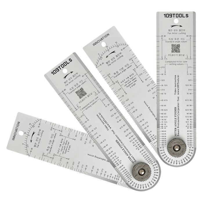 a set of metal rulers