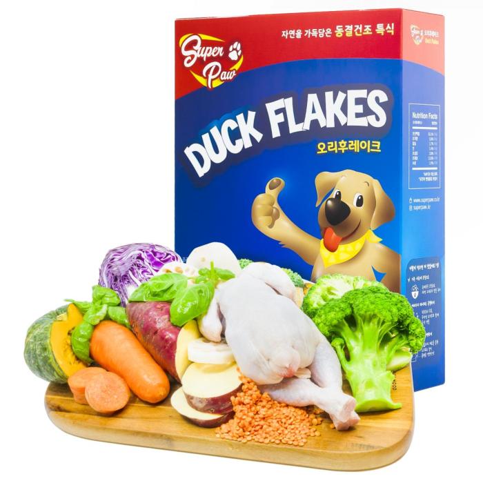 Duck Flakes and its raw materials