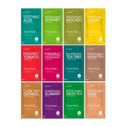 Glam up facial sheet mask 12 combo (pack of 12)