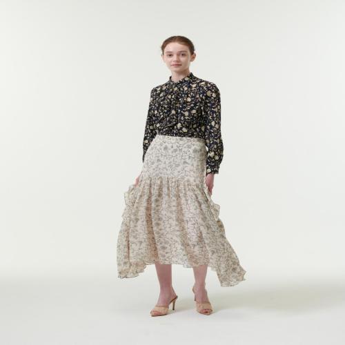 ★AMES-WORLDWIDE★PLEATS WRAP SKIRT_BK★正規品/韓国直送料込 AMES-WORLDWIDE