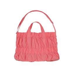 pink ruffle tote bag