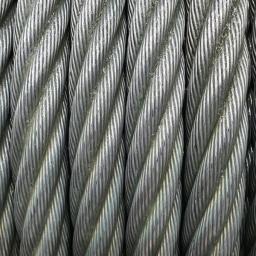 After greasing wire rope