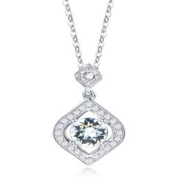 Diamond Shape Queen Pendant Necklace
