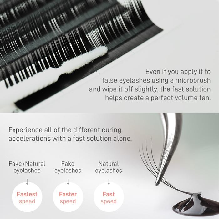 OCLAIR GOLDSTRA FAST SOLUTION
The essential item for eyelash extension specialists.
Make eyelash extension procedure faster and safer with this non-alcoholic fast solution.