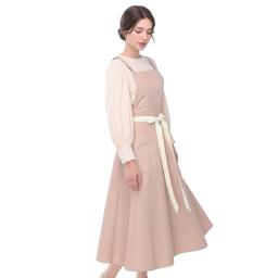 this image stands for: woman in beige dress