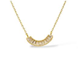 gold necklace with diamonds
