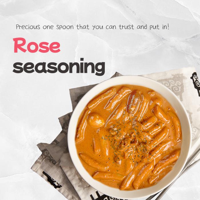 You can easily cook Rose tteokbokki, a popular Korean food, with just one powder sauce