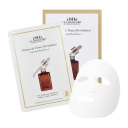 a sheet mask and a bottle of serum