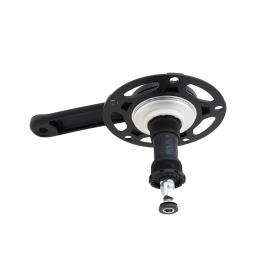 Transmission system with built-in cranks applicable to bicycles and electric bicycles