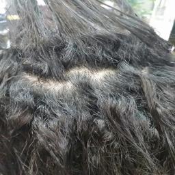 Before Malicious curly hair