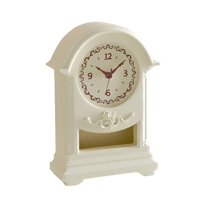 white clock