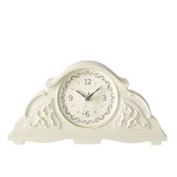 white clock