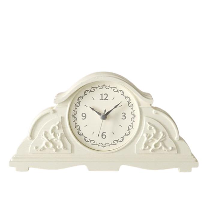 white clock