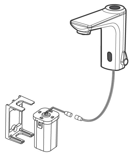 For the battery type, a battery holder is provided, and the battery can be fixed to the battery holder.