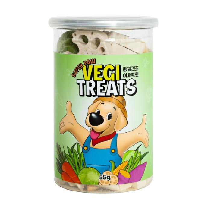 Package of Super Paw Freeze Dried Treats, Fruits Mix