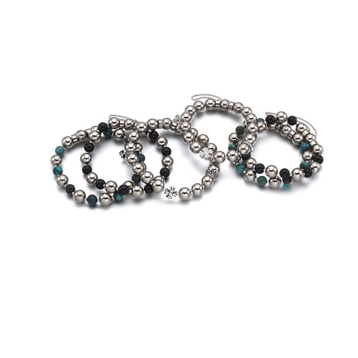 titanium gold bracelet
titanium silver bracelet
titanium black bracelet
Titanium various gemstone beats bracelet
RoHS certified
Human-friendly bracelet harmless to human body