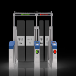 3D sensor with AI Process Solution 
STraffic’s 3D sensor performance can be enhanced through the AI (machine learning) process that includes the inference engine update, learning operation, and deployment plan. Through this process, STraffic’s3D sensor with the AI process collects a learning dataset during operation, and then deploys the inference engine regularly after executing offline learning.
STraffic’s 3D sensor with AI process captures an image in the aisle and converts it into digital footprint used to accurately measure passing patterns. All digital footprints of the passing patterns are recorded into the database. STraffic’s solution continuously accumulates various digital footprints through the AI process and reduces the false detection cases (Table 1,2) using the database. All acceptable scenarios such as a person who uses a wheelchair, children, luggage, and service animals are also captures and evaluated by the AI process. 
STraffic’s 3D sensor with AI process solution protects personal privacy because Itit uses the digital footprint instead of the real image. For the same reason, STraffic’s 3D sensor with AI process has proven performance in accurate evaluation of movement through FareGateFaregate aisles.