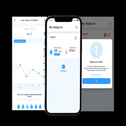 Monthly and annual records of water quality and water temperature can be checked through the dedicated APP