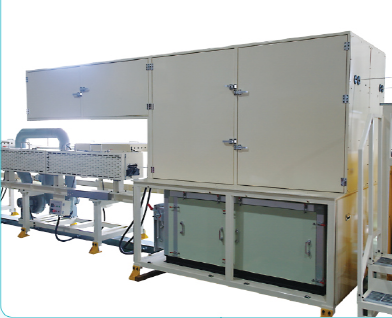 It is a high-speed drying device that irradiates short-wavelength light rays of near-infrared rays
(0.8 ~ 1.5 µm) directly to the tube.