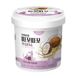 Antibacterial and anti-inflammatory oil-water balance dog/cat moisturizing tissue with fermented coconut oil ingredients