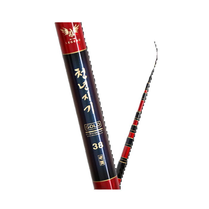 CHEON NYEON JI KI GOLD, an unbeatable big game fishing rod born from 30 years of technological expertise. Lightweight and powerful with ultra-high density/ultra-high elasticity carbon!