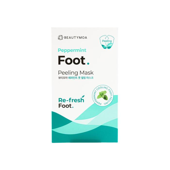 peppermint foot peeling mask