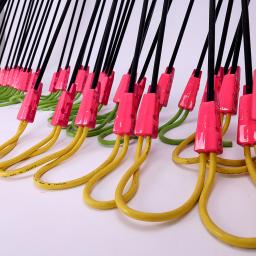 The transparency of Common 1 shows the internal curing state, and in reality, the exposed area of the conductor is not visible as it is filled with pink.