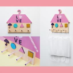 Wooden Multipurpose Hanger DIY KIT : Mask hanger