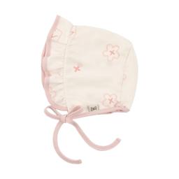 pink cherry blossom baby bonnet