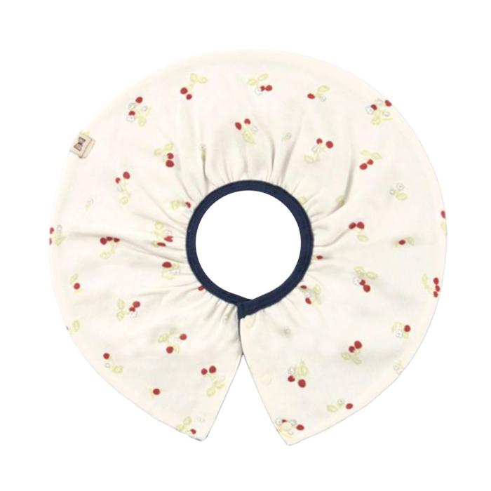 the cherry print baby bib