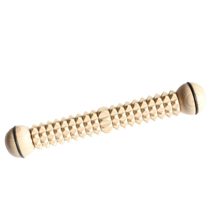 wooden rattle with beads