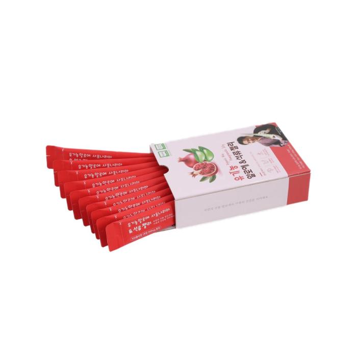 Organic Aloe Saponaria Pomegranate Jelly Stick Pomegranate Flavor-300g (30gX10ea)