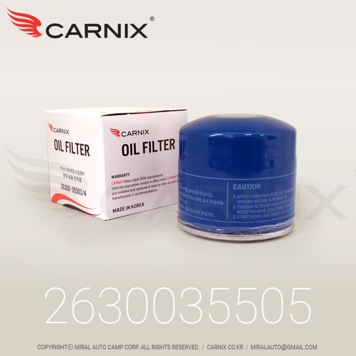 Korean oil filters-CARNIX