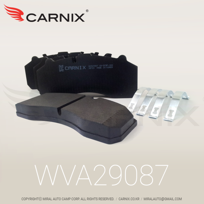Korean brake pads -CARNIX - made in Korea