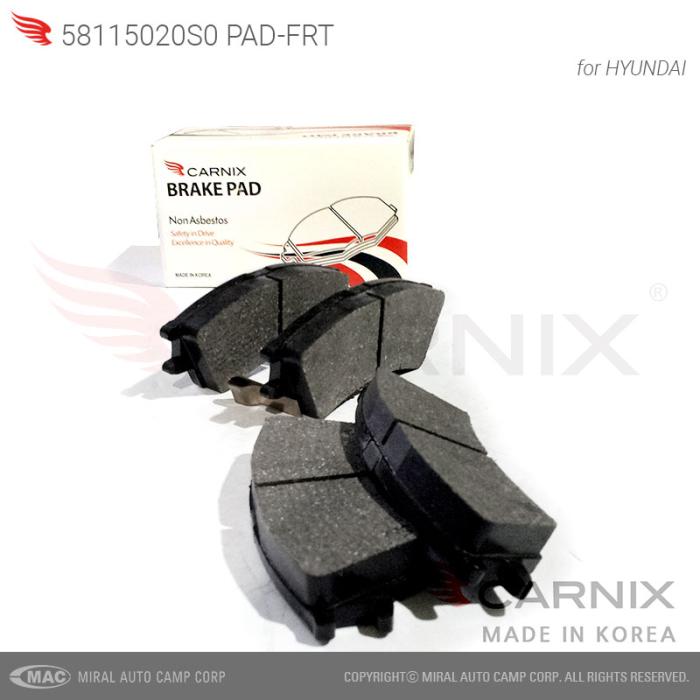 Korean brake pads -CARNIX - made in Korea