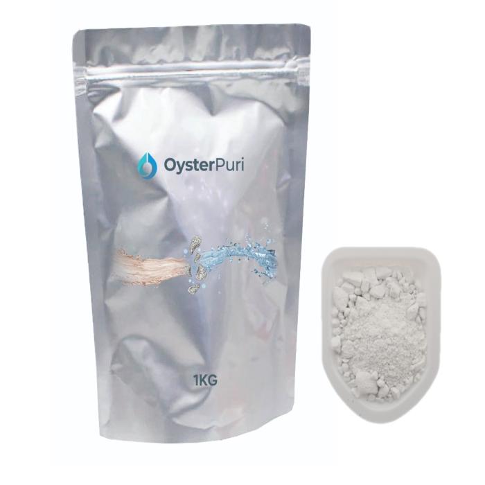 Alkaline water treatment using oyster shell