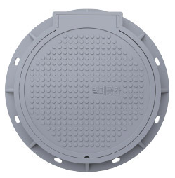 Polymer Smart Manhole Cover - Water and sewage, gas, electricity, telecommunications, heating, oil feeding, device mounted, S hinge release protection