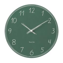 a green chalkboard wall clock