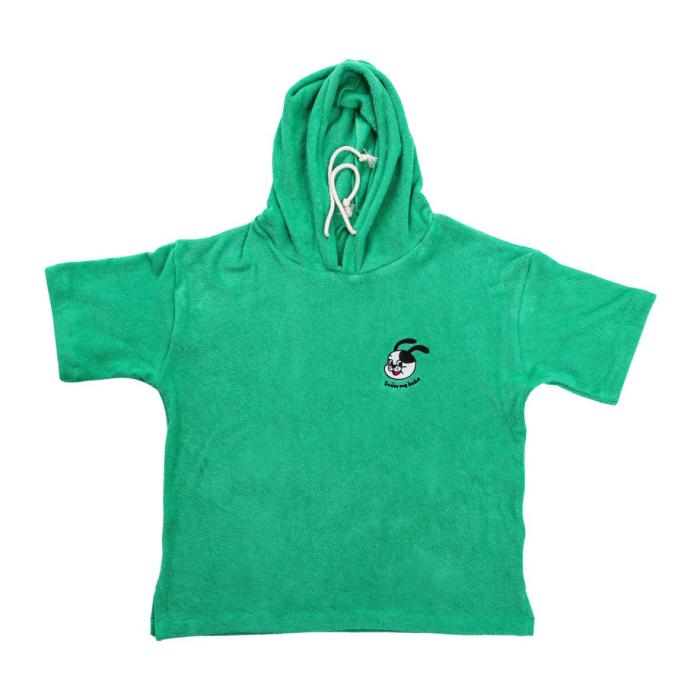 SWALL Hooded Beach  Gown Greenapple : beach cotton towel