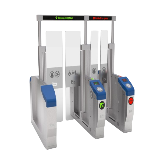 AFC (Automatic Fare Collection) is for Simplifying fare payment through automatic fare gate.
STraffic offers 3D sensor as a complementary technology to infra-red sensor. 3D sensor technology has enhanced the accuracy of detecting fare evasion vectors such as tailgating and piggybacking. Each aisle's 3D sensor will be placed at the center of the overhead bridge to capture “top-down” physical images.