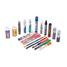 Heat transfer foils are applied to various plastic materials, including stationery products.