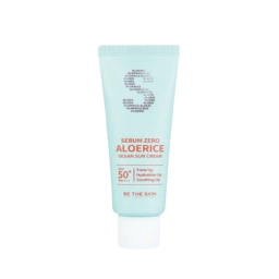 Silky, soft feeling aloe rice vegan suncream SPF 5+, PA++++