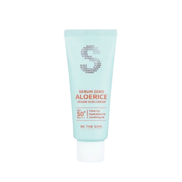 Silky, soft feeling aloe rice vegan suncream SPF 5+, PA++++